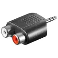 Produktbild: goobay Adapter 3,5 mm Stecker Stereo auf 2xCinchkupplung