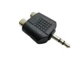 Produktbild: Cinch-Aux Adapter, 1x 3,5 mm stereo Klinkenstecker auf 2x Cinch Kupplung Buchse 