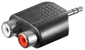 Produktbild: Audio Adapter 3,5mm Klinke Stcker Stereo auf 2 Chinch RCA Buchse Kupplung female