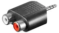Produktbild: 4040849116049 Adapter cinch, wtyk mono AUX 3,5 mm na 2 gniazdo stereo - Połączen