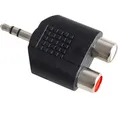 Produktbild: Audio Adapter Klinke Stecker 3,5mm stereo Klinkenstecker - 2 Cinch Buchsen abx