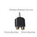 Produktbild: Adapter Klinken-Stecker3,5mm / 2xCinch-Buchse