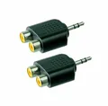 Produktbild: 2 x Klinken 3,5mm / Cinchadapter stereo Stecker Buchse