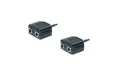 Produktbild: 2x KlinkenAdapter Stecker 3,5 mm / 2 Klinkenkupplungen für Handy / Tablet
