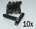 Produktbild: 10x stereo Klinken Adapter - Verbinder - 6,3mm Kupplung / Kupplung