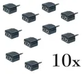 Produktbild: 10x KlinkenAdapter Stecker 3,5 mm / 2 Klinkenkupplungen für Handy / Tablet