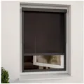 Produktbild: Rollo Außenrollo ohne Bohren (Grau, Transparent) für Fenster CLIP & SHADE, CLIP & SHADE 130 cm