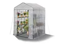 Produktbild: Parkside Gewächshaus Treibhaus mit Gitterfolie begehbar B 140 x H 200 x T 140 cm