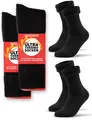 Produktbild: Occulto Damen & Herren Ultra Thermosocken 2er Pack (Modell: Yuki) Schwarz 35-38