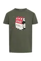 Produktbild: derbe T-Shirt Herrenhandtasche rot weiß, M, Olive
