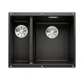 Produktbild: Blanco Granitspüle BLANCOSUBLINE 340/160-U, InFino schwarz, Hauptbecken rechts, 0/0 cm