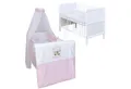 Produktbild: Baby-Delux Komplettbett Babybett Jack Komplettset, 10-tlg., Kinderbett 70x140 cm weiß, Bettset verschiedene Designs