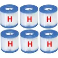 Produktbild: 6 x Intex Filterkartusche für Quick Up Pool Filterpatrone Ersatzfilter 29007