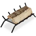 Produktbild: relaxdays Feuerrost Kaminrost mit Füßen, 58x28 cm, L schwarz 58 cm x 16 cm x 28 cm