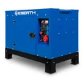 Produktbild: EBERTH 10000 Watt Notstromaggregat Diesel, Stromerzeuger mit 18,4 PS, 4-Takt Dieselmotor, 3-Phasen Stromgenerator mit 1x 400V, 2x 230V, 1x 12V, Automatischer Voltregler AVR, Ölmangelsicherung