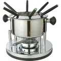 Produktbild: HI - Fondue-Set aus Edelstahl 10-tlg. 17-18,3 x 9,5 (H) cm - Silber