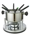 Produktbild: Haushalt International Fondue Fondüset, Fondü, Fonduegabeln, Fondügabeln, Edelstahl-Fonduetopf, Pastenbrenner