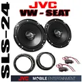Produktbild: JVC 160mm 300W Lautsprecher Set + Seat Toledo Ibiza Lautsprecherringe + Adapter