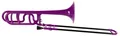 Produktbild: Classic Cantabile Posaune MardiBrass Quart-Posaune Bb/F, inkl. Mundstück und Gigbag, Bb/F-Stimmung - Fiberglas-Zug