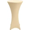 Produktbild: Stehtischhusse Stella Stretch Creme, 80cm ∅ - Beautissu