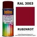 Produktbild: Sprühlack Farbe RAL 3003 RUBINROT glänzend Belton Lackspray Rot Farbspray 400ml