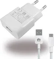 Produktbild: Huawei - HW-050100E01 - Netzteil / Ladegerät / Adapter + Ladekabel - USB - 1000mAh - Weiss (HW-050100E01)