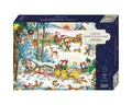 Produktbild: Korsch Verlag Wandkalender Puzzle-Adventskalender »Weihnachtsumzug«: 24 Tage Puzzlefreude im A