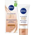 Produktbild: Nivea Tagescreme BB 5in1 Tagespflege, Mittel bis Dunkel LSF 15, gegen Hautalterung, mit Bio Jojoba-Öl, alle Hauttypen, 50 ml