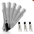 Produktbild: SANAWATEC 5x Cuttermesser profi 18mm + 30x Abbrechklingen Teppichmesser profi