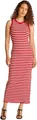 Produktbild: Tommy Hilfiger Damen Kleid Midi Dress Slim Fit, Mehrfarbig (Primary Red/Ecru STP), L