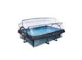 Produktbild: EXIT Frame Pool 220x150x65cm mit Filterpumpe und Abdeckung, versch. Ausführungen