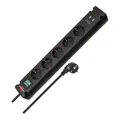 Produktbild: Bremounta Steckdosenleiste mit USB-Ladefunktion 5fach schwarz 3m