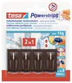Produktbild: TESA POWERSTRIPS Vario Gardinenhaken Braun Inhalt: 4St.