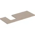Produktbild: Geberit ONE Waschtischplatte, Ausschnitt links, für Aufsatzwaschtisch Schalenform, 120x3x47cm, 505.295.00.5, Farbe: Eiche / Melamin Holzstruktur