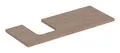Produktbild: Geberit ONE Waschtischplatte für Aufsatzwaschtisch in Schalenform mit Ausschnitt links 1200 x 30 x 470 mm - Eiche - 505295005