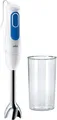 Produktbild: Braun Stabmixer MQ 3000 Plus | 700W | Edelstahl-Mixfuß | 2 Stufen | EasyClick | 600ml Becher | Weiß/Blau