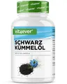 Produktbild: vit4ever Schwarzkümmelöl - 420 Kapseln - 1000 mg pro Tagesportion - Ägyptisch, naturbelassen & kaltgepresst - Echtes Nigella sativa - 7-Monats-Vorrat