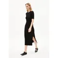 Produktbild: Armedangels Maxikleid SEHAARAA Ripp-Jerseykleid aus Bio-Baumwoll Mix Fitted schwarz XL (44)