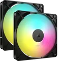 Produktbild: CORSAIR Lüfter 140*140*25 RS140 ARGB PWM Dual Pack