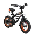 Produktbild: BIKESTAR Kinderfahrrad für Jungen ab 3-4 Jahre | 12 Zoll Kinderrad Cruiser | Fahrrad für Kinder Schwarz (matt) | Risikofrei Testen