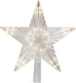 Produktbild: Star Baumspitze Topsy, 10 Warmwhite LED, Plastik, Silber, 2.2 x 2.4 x 0.5 cm, 089-95