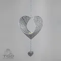 Produktbild: Formano Hänger Teelichthalter Prado Herz silber 98cm-658067