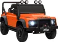 Produktbild: AIYAPLAY Kinder Elektroauto, Land Rover Defender 110 SVX 12V 7Ah Kinderauto mit Fernbedienung, 2 Motor, Kinderfahrzeug mit Softstart, Soft Stopp, 4 Stoßdämpfer, Hupe, MP3, Licht für 3-5 Jahre Orange