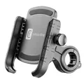 Produktbild: cellularline | Rider Steel - Universal | Smartphone-Lenkerhalterung aus Aluminium für Motorrad und Fahrrad - Universal für alle Handys - Schwarz
