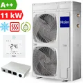 Produktbild: Haier AU112FYCRA(HW) Wärmepumpe Luft Wasser Heizung Brauchwasser Monoblock 11kW