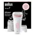 Produktbild: Braun Silk-épil 7, Epilierer Damen / Haarentferner für langanhaltende Haarentfernung, Ladyshaver, 7-030, Weiß/Flamingorosa