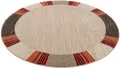 Produktbild: OCI DIE TEPPICHMARKE Teppich CASTLE FLORA, auch in rechteckig, rund, Höhe: 20 mm, dichter Frisé Kurzflor, farbiger Bordüre, Wohnzimmer, Schlafzimmer