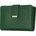 Produktbild: RFID Damen Geldbörse Portemonnaie Geldbeutel Damenbörse echt Leder Grün (509B) - Grün