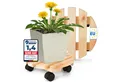 Produktbild: Oramics Pflanzenroller Blumentopfuntersetzer Rund Massivholz Ø30 x 8cm bis 120kg belastbar, (Pflanzenmobil aus massiven Kiefernholz als praktischer Alltagshelfer, 2-St., Holz-Pflanzen-Untersetzte mit 4x Rollen für optimale Handhabung), massive Ausführung, stabiler Stand, belastbar bis 120 kg