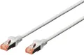 Produktbild: Digitus DK-1644-200 RJ45 Netzwerkkabel, Patchkabel CAT 6 S/FTP 20.00m Grau Halogenfrei, verdrillte Paare, mit Rastnasenschutz